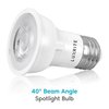 Luxrite PAR16 LED Light Bulbs 5.5W (50W Equivalent) 450LM 2700K Warm White Dimmable E26 Base 4-Pack LR21400-4PK